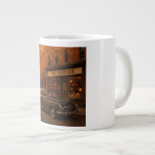 Vintager Herbst/Herbst-Buchladen Jumbo-Tasse (Vorderseite Rechts)