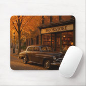 Vintager Herbst/Herbst-Buchladen Mousepad (Mit Mouse)