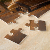 Vintager Herbst/Herbst-Buchladen Puzzle (Seite)