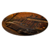 Vintager Herbst/Herbst-Buchladen Schneidebrett (Ecke)