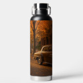 Vintager Herbst/Herbst-Buchladen Trinkflasche (Vorderseite)