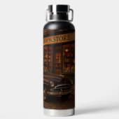 Vintager Herbst/Herbst-Buchladen Trinkflasche (Rückseite)