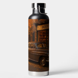 Vintager Herbst/Herbst-Buchladen Trinkflasche