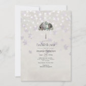 Vintager Herbst - Herbst Weißes Brautparty Einladung (Vorderseite)