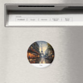 Vintager Herbst in Paris Magnet (In Situ (Geschirrspüler))