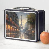 Vintager Herbst in Paris Metall Brotdose (Beispiel)