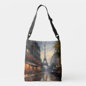 Vintager Herbst in Paris Tragetaschen Mit Langen Trägern (Rückseite)