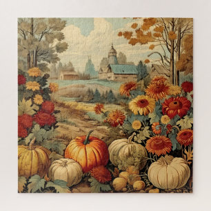 Vintager Herbst Landgut Stallpumpen Puzzle