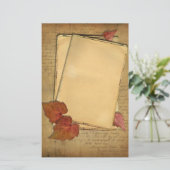 Vintager Herbst verlässt Geschäften Briefpapier (Stehend Vorderseite)