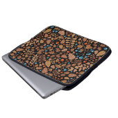 Vintager Herbst, Wintermuster mit Pflanze. Laptopschutzhülle (Vorne Knopf)