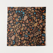 Vintager Herbst, Wintermuster mit Pflanze. Wandteppich (Vorderseite (Horizontal))
