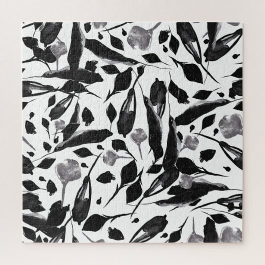 Vintager Herbstausgang, nahtloser Hintergrund. Puzzle (Vertikal)