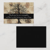 Vintager Herbstbaum Vielen Dank Mitteilungskarte (Vorne/Hinten)