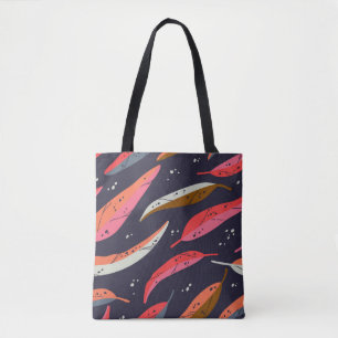 Vintager Herbstblatthintergrund mit nahtlosem Must Tasche