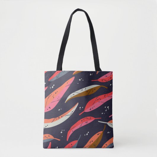 Vintager Herbstblatthintergrund mit nahtlosem Must Tasche (Vorderseite)