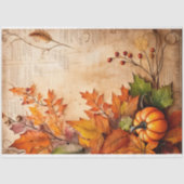 Vintager Herbstfloralpumpen Seidenpapier (Vorderseite)