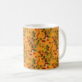 Vintager Herbstwald Pilz-Saal Wasserfarbe Kaffeetasse (VorderseiteRechts)