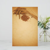 Vintager Herbstweizenmais - Schreiblett Briefpapier (Stehend Vorderseite)