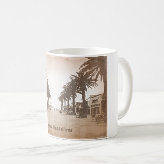 Vintager Hermosa-Strand Kaffeetasse (VorderseiteRechts)