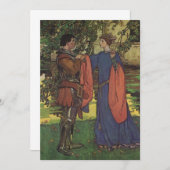 Vintager Heroprinz Ritter die Rüstungsprinzessin (Vorne/Hinten)