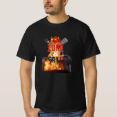 Vintager Herr des Grills T-Shirt (Vorderseite)
