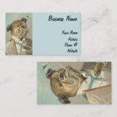 Vintager Herr-Hund Visitenkarte (Vorne/Hinten)