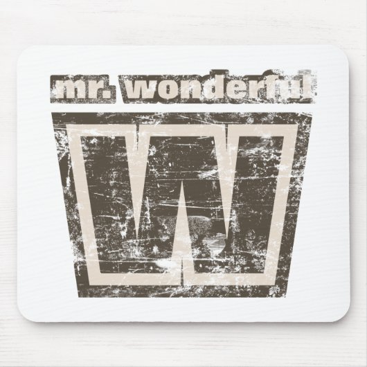 Vintager Herr Wonderful Mousepad (Vorne)