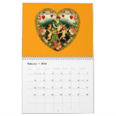 Vintager Herzkalender Kalender (Feb 2026)