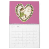 Vintager Herzkalender Kalender (Jan 2027)