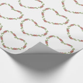 Vintager Herzkranz von Blume für Mama Geschenkpapier (Ecke)