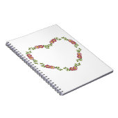 Vintager Herzkranz von Blume für Mama Notizblock (Rechte Seite)