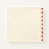 Vintager Herzstil Rote Rosen Valentinstag Notizblock (Rückseite)