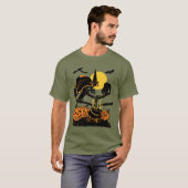 Vintager Hexe-Halloween-T - Shirt (Vorne ganz)