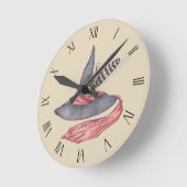 Vintager Hexenhut Runde Wanduhr (Winkel)