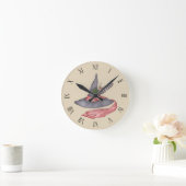 Vintager Hexenhut Runde Wanduhr (Zuhause)