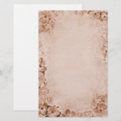 Vintager Hibiskus Briefpapier (Vorne/Hinten)