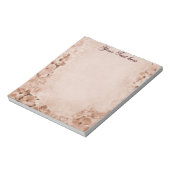 Vintager Hibiskus Notizblock (Rotiert)