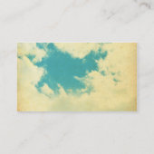 Vintager Himmel und Wolken Visitenkarte (Rückseite)