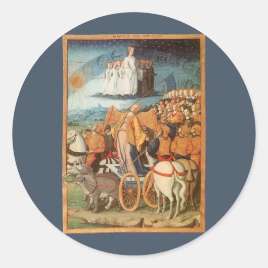 Vintager Himmelsastronomie-Power des Himmels Runder Aufkleber (Vorderseite)