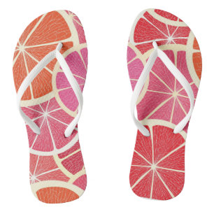 Vintager Hintergrund der Pampelmuse Badesandalen