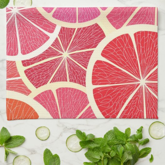 Vintager Hintergrund der Pampelmuse Handtuch (Gefaltet)