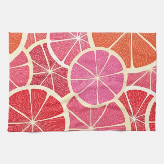 Vintager Hintergrund der Pampelmuse Handtuch (Horizontal)