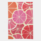 Vintager Hintergrund der Pampelmuse Handtuch (Vertikal)