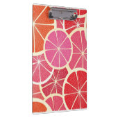 Vintager Hintergrund der Pampelmuse Klemmbrett (Rechts)