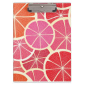 Vintager Hintergrund der Pampelmuse Klemmbrett (Vorderseite)