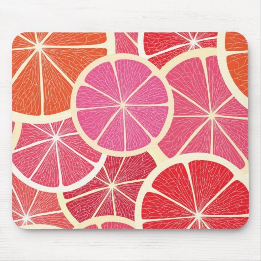 Vintager Hintergrund der Pampelmuse Mousepad (Vorne)
