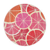 Vintager Hintergrund der Pampelmuse Schneidebrett (Vorderseite)