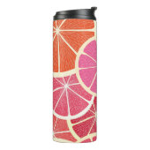 Vintager Hintergrund der Pampelmuse Thermosbecher (Nach links gedreht)