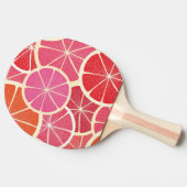 Vintager Hintergrund der Pampelmuse Tischtennis Schläger (Seitenansicht)