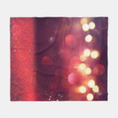Vintager Hintergrund des roten Glitzer defokusedba Fleecedecke (Vorderseite (Horizontal))